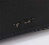 Off White Black Leather White Stripe Handbag Fashion Classic Shoulder Bag Size:18*16*9CM