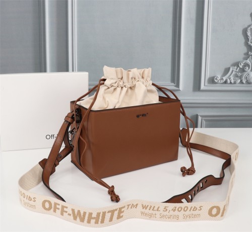 Off White Square Box Bag Fashion Classic Shoulder Bag Size:26*22*16CM