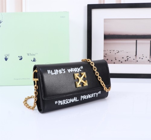 Off White Chain Crossbody Bag Fashion Shoulder Bag Sizes:21*11*5CM