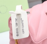 Off White Fashion Metal Arrow Handbag Women's Shoulder Bag Size:18*12*9CM