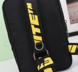 Off White Men's Casual Crossbody Bag Black Shoulder Bag Sizes:18*27*6CM