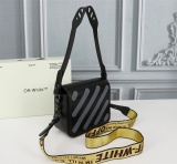 Off White Classic Stripe Clip Bag Fashion Shoulder Bag Size:18*16*9CM