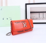 Off White Chain Crossbody Bag Fashion Shoulder Bag Sizes:21*11*5CM
