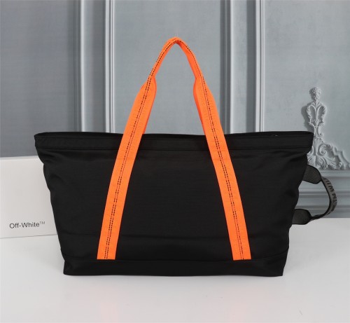 Off White Fashion Classic Handbag Black Zipper Shopping Bag Size:46*32*16CM