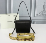 Off White Classic Stripe Clip Bag Fashion Shoulder Bag Size:18*16*9CM
