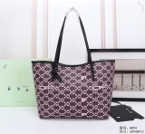 Off White Fashion Handbag Large Capacity Leather Shopping Bag