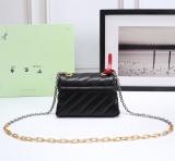 Off White Fashion Metal Arrow Handbag Women's Shoulder Bag Size:18*12*9CM