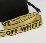 Off White Classic Stripe Clip Bag Fashion Shoulder Bag Size:18*16*9CM