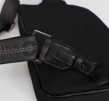 Off White New Double Pocket Waist Bag Fashion Black Crossbody Bag Size:30*16*5CM