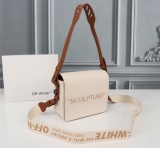 Off White Vintage Canvas Bag Classic Fashion Shoulder Bag Size18*15*5CM