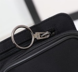 Off White New Double Pocket Waist Bag Fashion Black Crossbody Bag Size:30*16*5CM