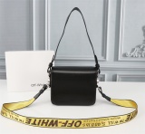 Off White Classic Stripe Clip Bag Fashion Shoulder Bag Size:18*16*9CM