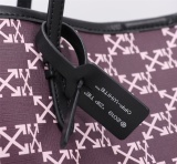 Off White Fashion Handbag Large Capacity Leather Shopping Bag