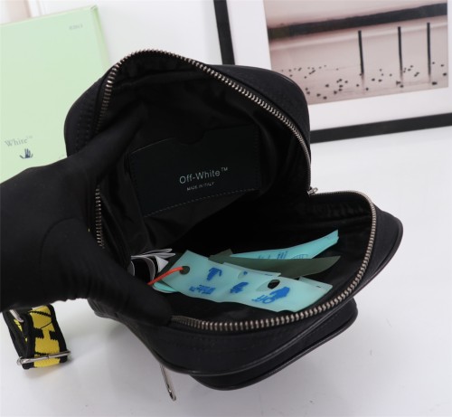 Off White Men's Casual Crossbody Bag Black Shoulder Bag Sizes:18*27*6CM