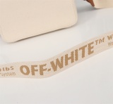 Off White Vintage Canvas Bag Classic Fashion Shoulder Bag Size18*15*5CM