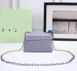 Off White Fashion Metal Arrow Handbag Women's Shoulder Bag Size:18*12*9CM
