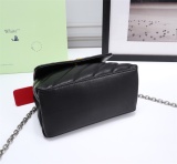 Off White Fashion Metal Arrow Handbag Women's Shoulder Bag Size:18*12*9CM