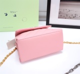 Off White Fashion Metal Arrow Handbag Women's Shoulder Bag Size:18*12*9CM