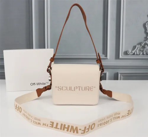 Off White Vintage Canvas Bag Classic Fashion Shoulder Bag Size18*15*5CM