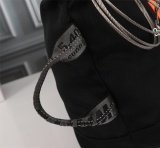 Off White Fashion Classic Handbag Black Zipper Shopping Bag Size:46*32*16CM