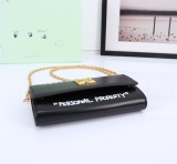 Off White Chain Crossbody Bag Fashion Shoulder Bag Sizes:21*11*5CM