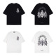 Chrome Hearts Classic Horseshoe Cross Print Short Sleeve Unisex Casual Versatile T-shirt