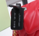 Off White Fashion Metal Arrow Handbag Women's Shoulder Bag Size:18*12*9CM