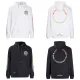 Chrome Hearts Yellow Green Gradient Letter Horseshoe Flower Arm Cross Hooded Hoodie