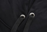 Chrome Hearts Yellow Green Gradient Letter Horseshoe Flower Arm Cross Hooded Hoodie