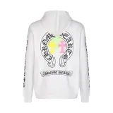 Chrome Hearts Colorful Cross Letter Flower Arm Horseshoe Zipper Sweater