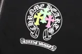 Chrome Hearts Colorful Cross Letter Flower Arm Horseshoe Zipper Sweater