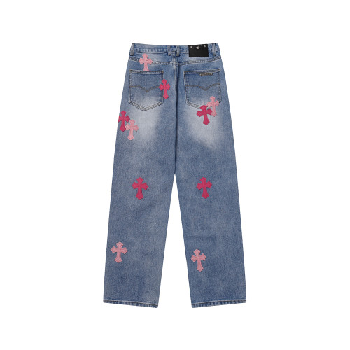 Chrome Hearts New Fashion Jeans Unisex Casual Street Denim Pants