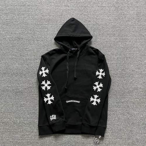 Chrome Hearts Classic Horseshoe Cross Print Hoodie Couple Casual Versatile Sweatshirt