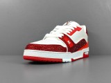 Louis Vuitton Trainer Fashion Low Casual Board Shoes Men Rhinestone Rendering Sneakers