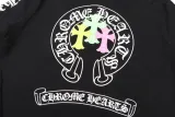 Chrome Hearts Colorful Cross Letter Flower Arm Horseshoe Zipper Sweater