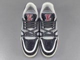 Louis Vuitton Trainer Fashion Low Casual Board Shoes Men Rhinestone Rendering Sneakers