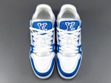 Louis Vuitton Trainer Fashion Low Casual Board Shoes Men Rhinestone Rendering Sneakers