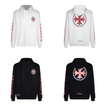Chrome Hearts Red Cross Sanskrit Letter Flower Arm Horseshoe Hoodie