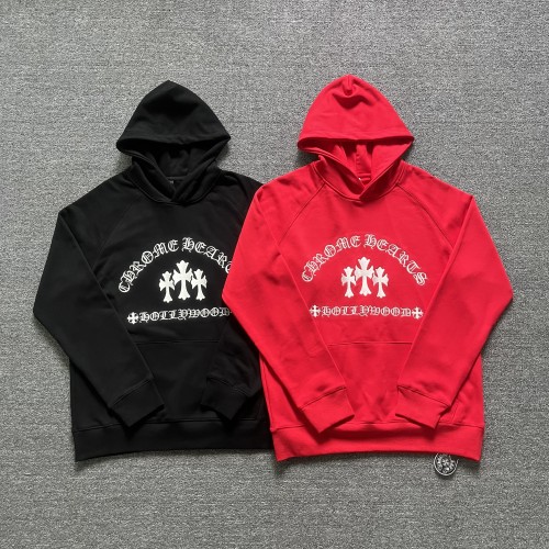 Chrome Hearts Embroidered Cross Hoodie Couple Casual Versatile Sweatshirt