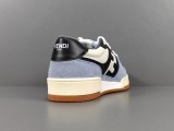 Fendi Match Low Sneakers Unisex Casual Suede Leather Splicing Shoes