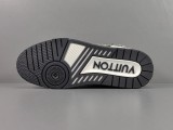 Louis Vuitton Trainer Fashion Low Casual Board Shoes Men Rhinestone Rendering Sneakers