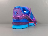 Louis Vuitton Trainer Fashion Low Casual Board Shoes Men Rhinestone Rendering Sneakers