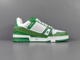 Louis Vuitton Trainer Fashion Low Casual Board Shoes Men Rhinestone Rendering Sneakers