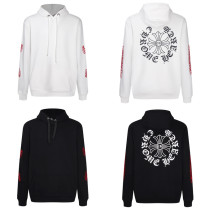Chrome Hearts Red Character Double Arm Heavy Industry Embroidered Hoodie