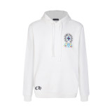Chrome Hearts Fashion Colorful Cross Horseshoe Printed Hoodie