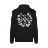 Chrome Hearts Red Character Double Arm Heavy Industry Embroidered Hoodie