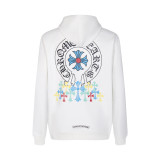 Chrome Hearts Fashion Colorful Cross Horseshoe Printed Hoodie