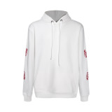 Chrome Hearts Red Character Double Arm Heavy Industry Embroidered Hoodie