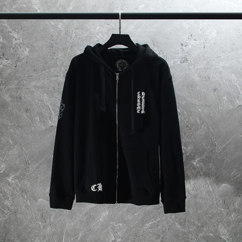 Chrome Hearts Cross Scroll Dark Pattern Zipper Sweater