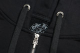 Chrome Hearts Alphabet Colorful Cross Group Printed Zipper Sweater